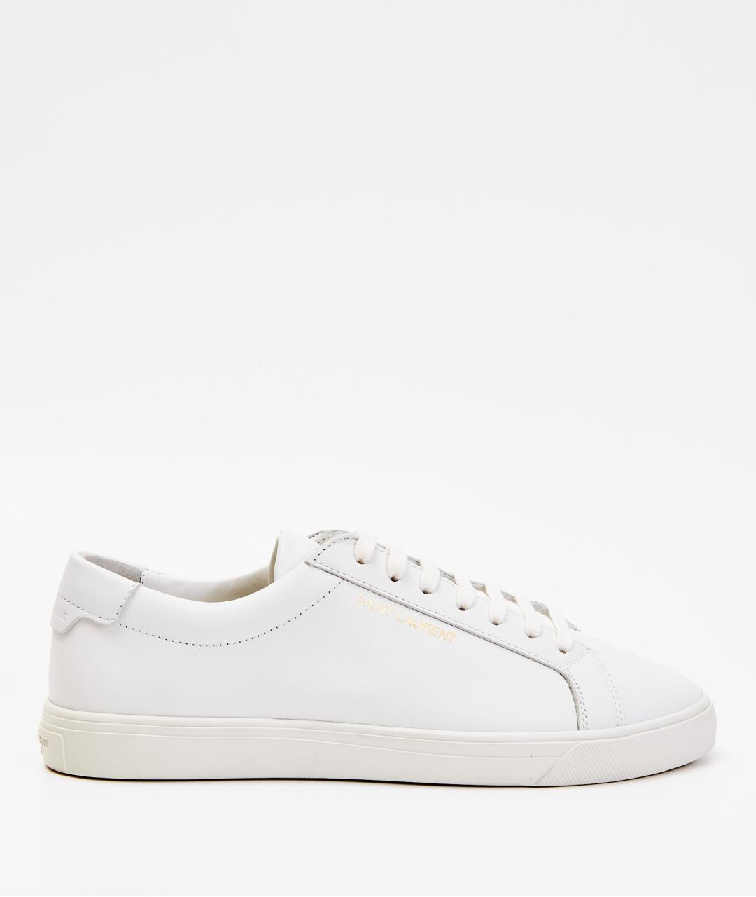 SAINT LAURENT Белые кожаные кеды, фото 8