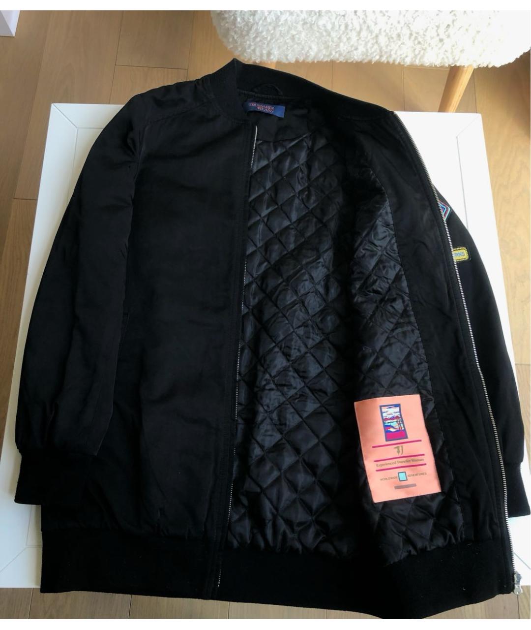 TRUSSARDI JEANS Черная полиэстеровая куртка, фото 7