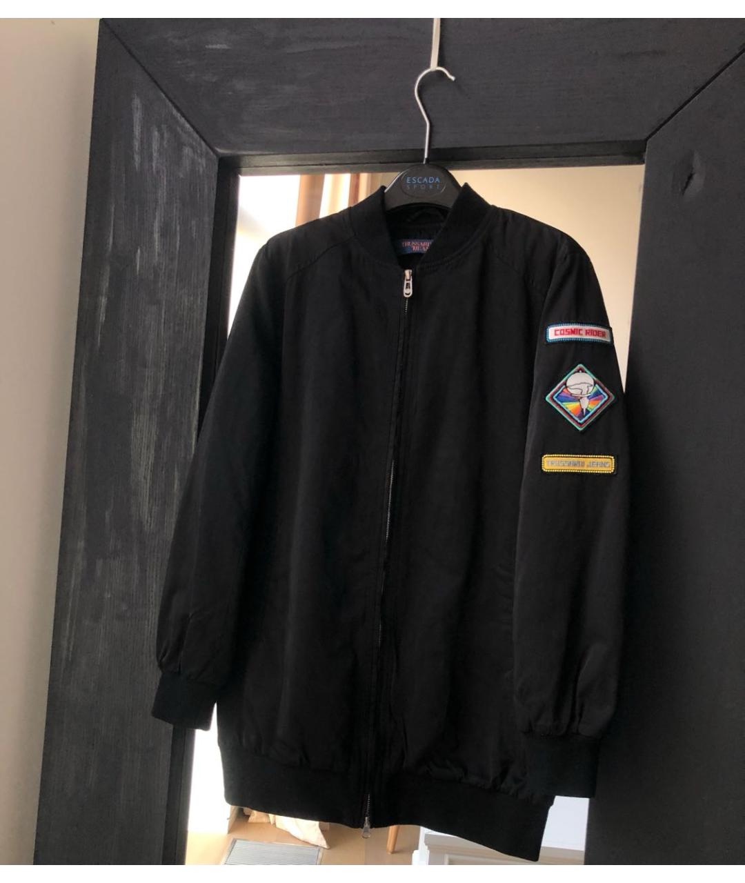 TRUSSARDI JEANS Черная полиэстеровая куртка, фото 8