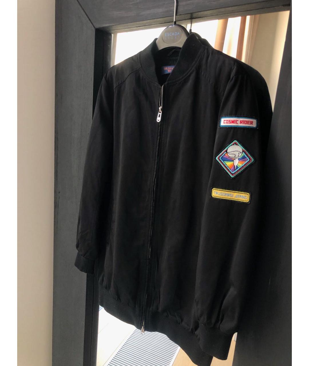 TRUSSARDI JEANS Черная полиэстеровая куртка, фото 5