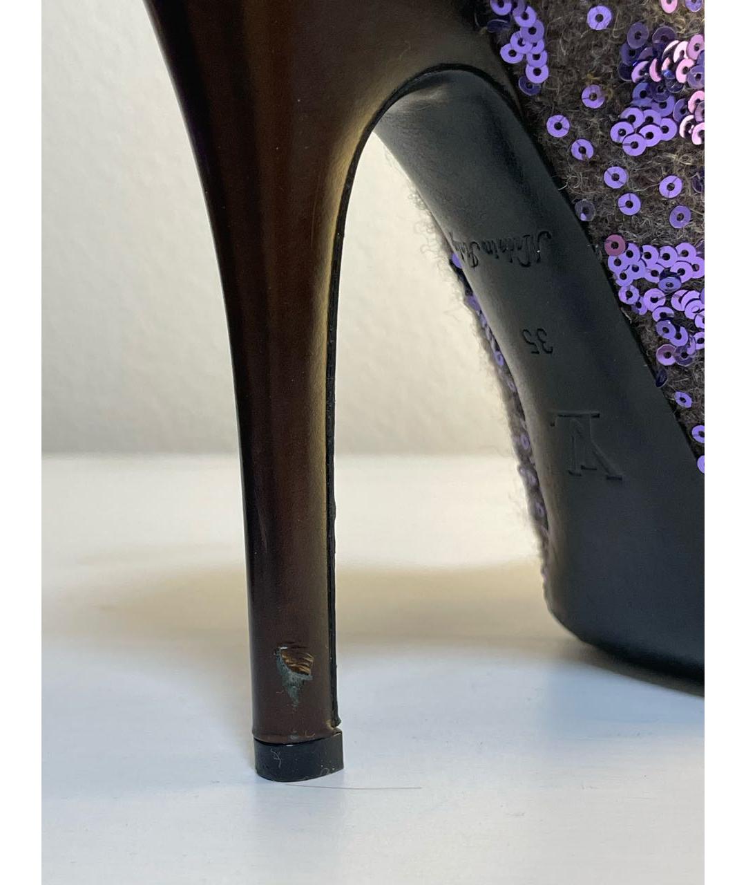 LOUIS VUITTON Фиолетовые туфли, фото 8
