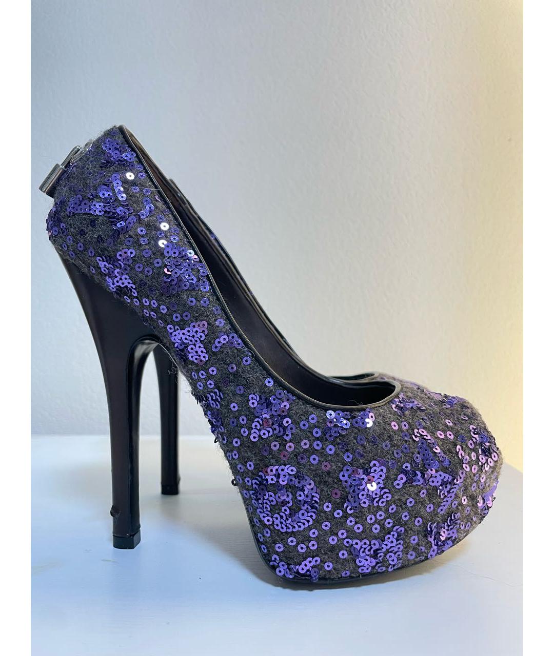 LOUIS VUITTON Фиолетовые туфли, фото 9