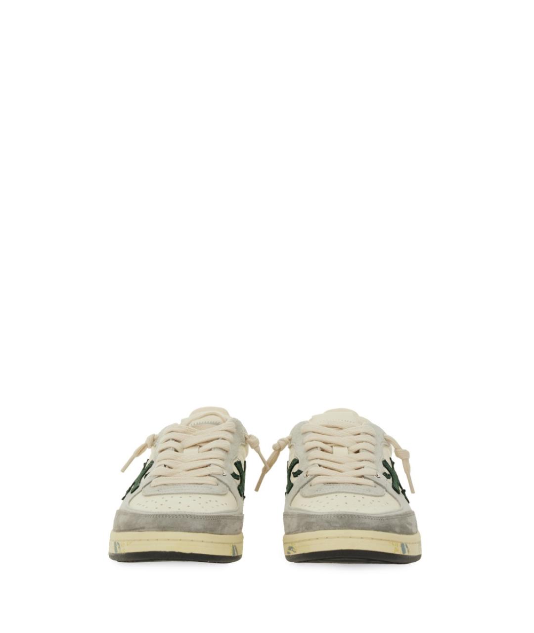 PREMIATA Белые кожаные низкие кроссовки / кеды, фото 4