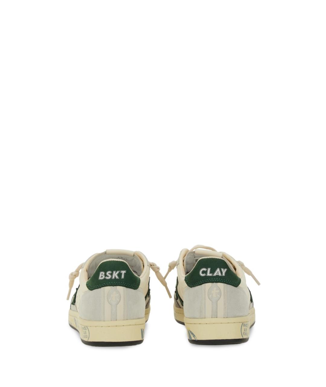 PREMIATA Белые кожаные низкие кроссовки / кеды, фото 3