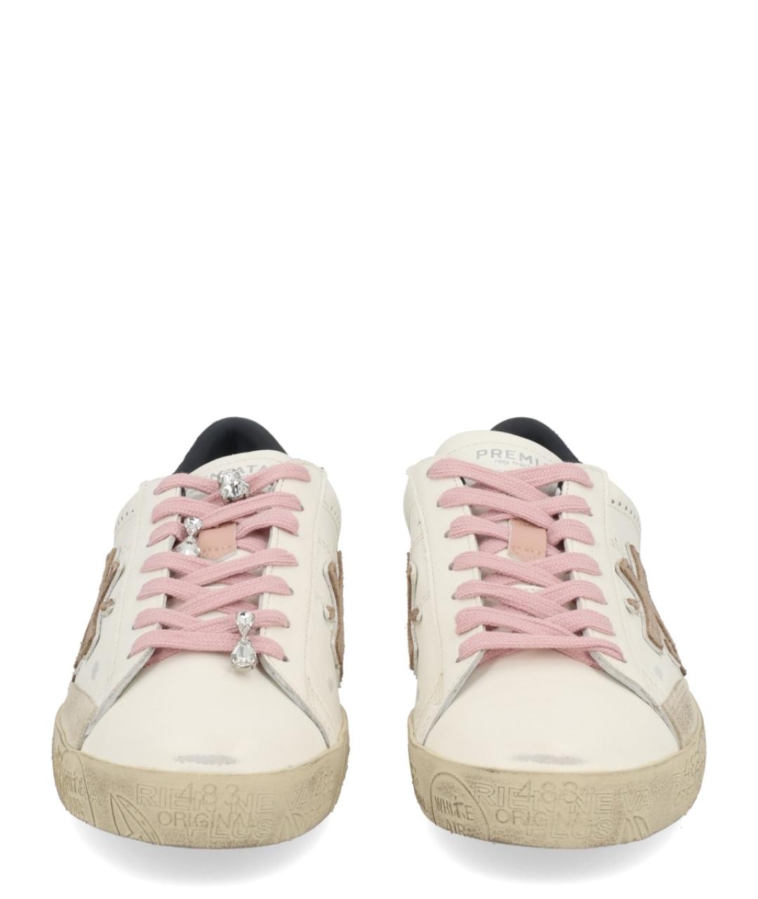 PREMIATA Белые кожаные кеды, фото 3