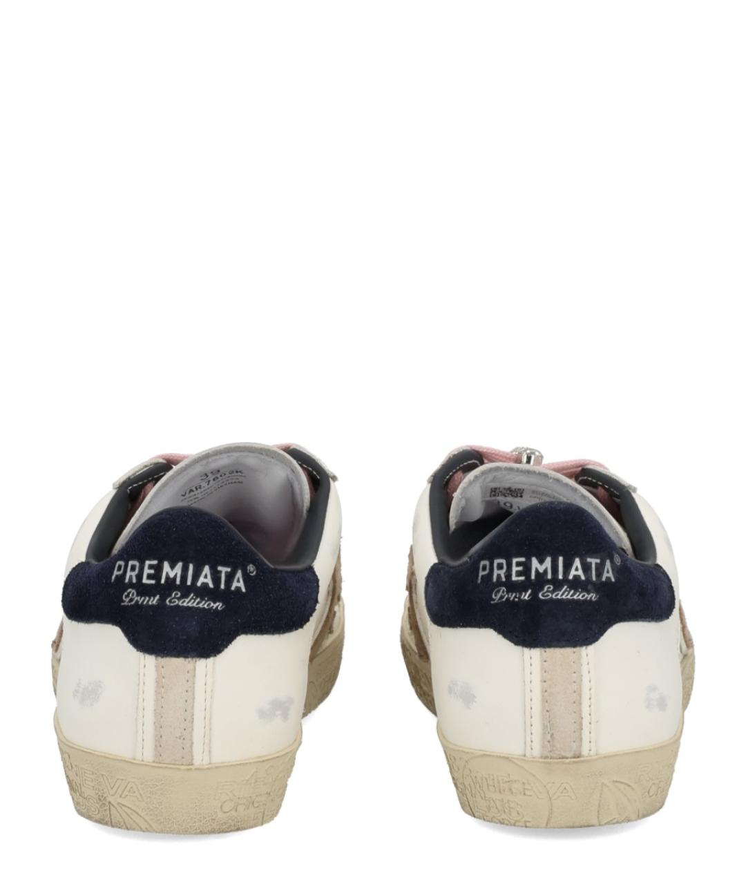 PREMIATA Белые кожаные кеды, фото 4