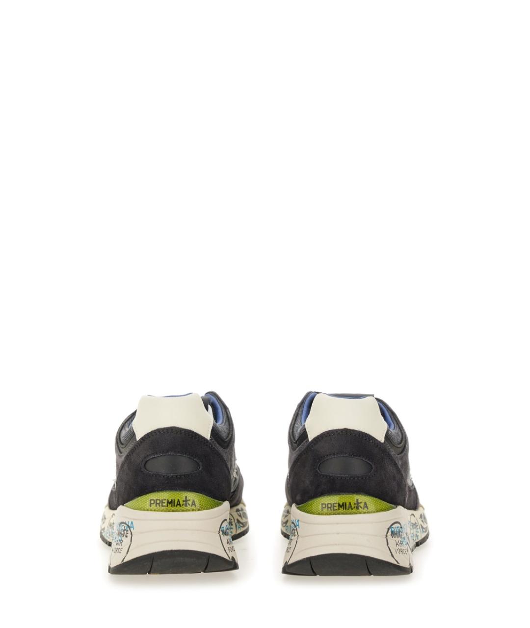 PREMIATA Серые текстильные низкие кроссовки / кеды, фото 3