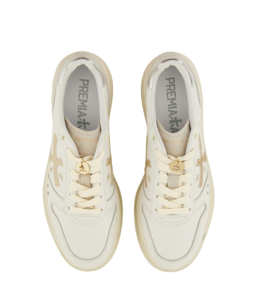 PREMIATA Белые кожаные кроссовки, фото 6