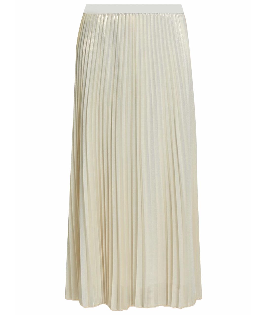 BLUGIRL Голубая шелковая юбка миди, фото 1