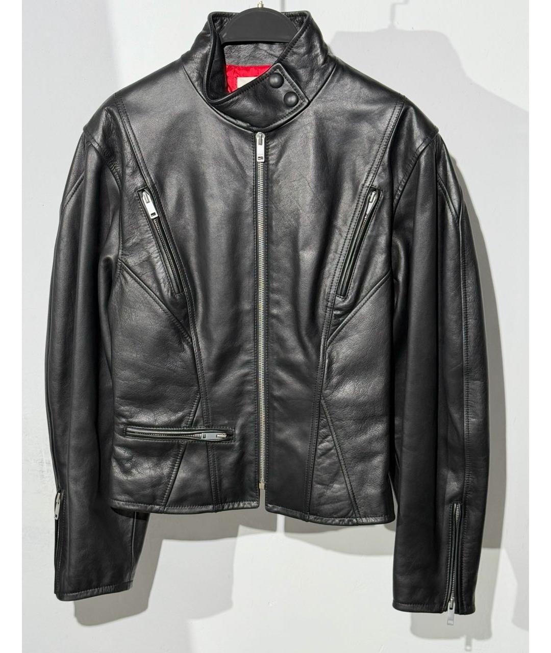 CELINE Черная кожаная куртка, фото 6