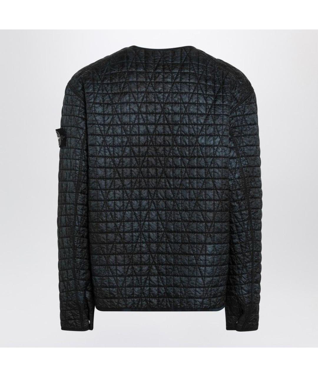 STONE ISLAND Черная полиэстеровая куртка, фото 2