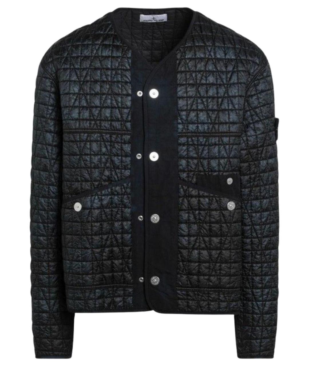 STONE ISLAND Черная полиэстеровая куртка, фото 1