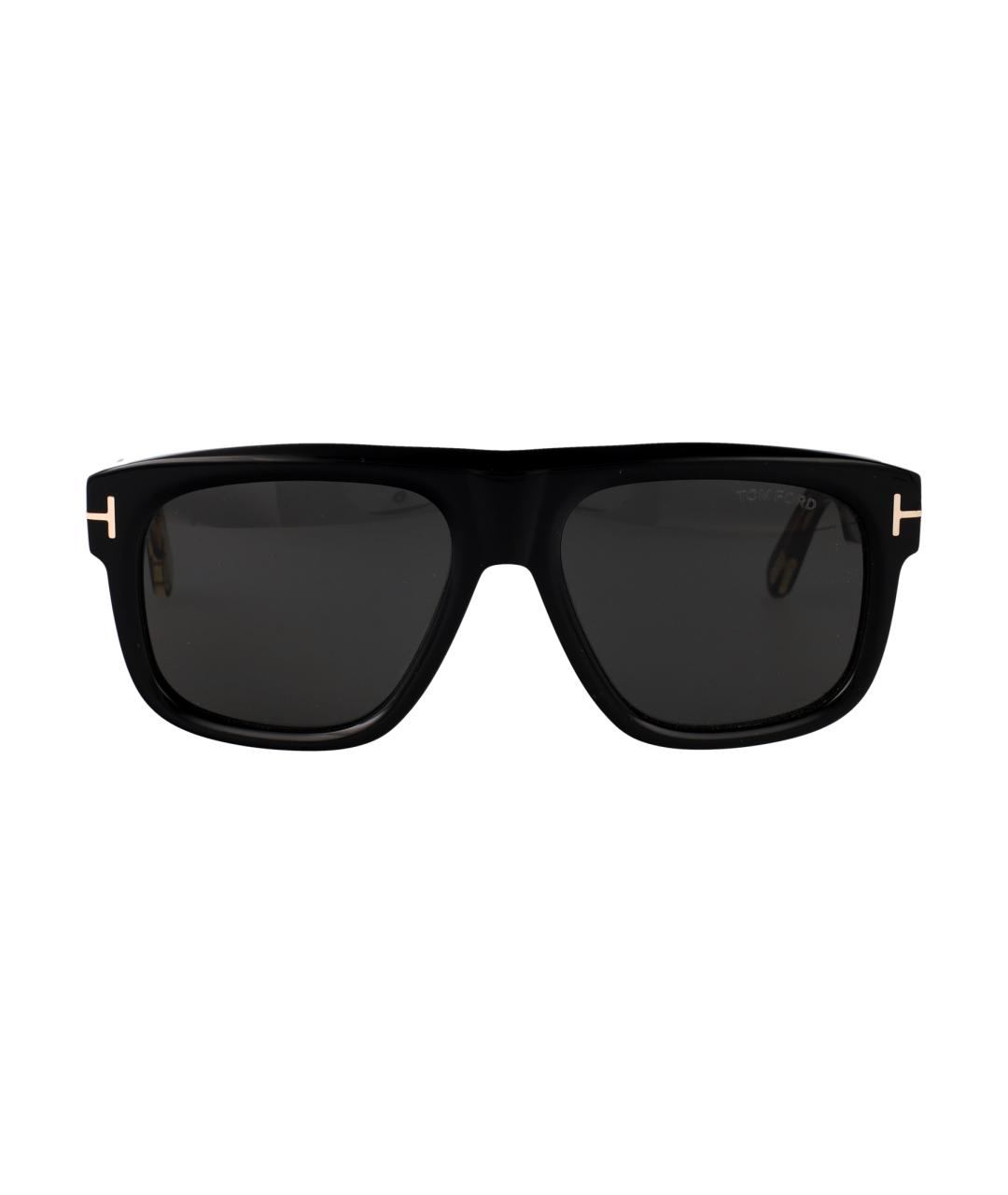 TOM FORD Черные пластиковые солнцезащитные очки, фото 1