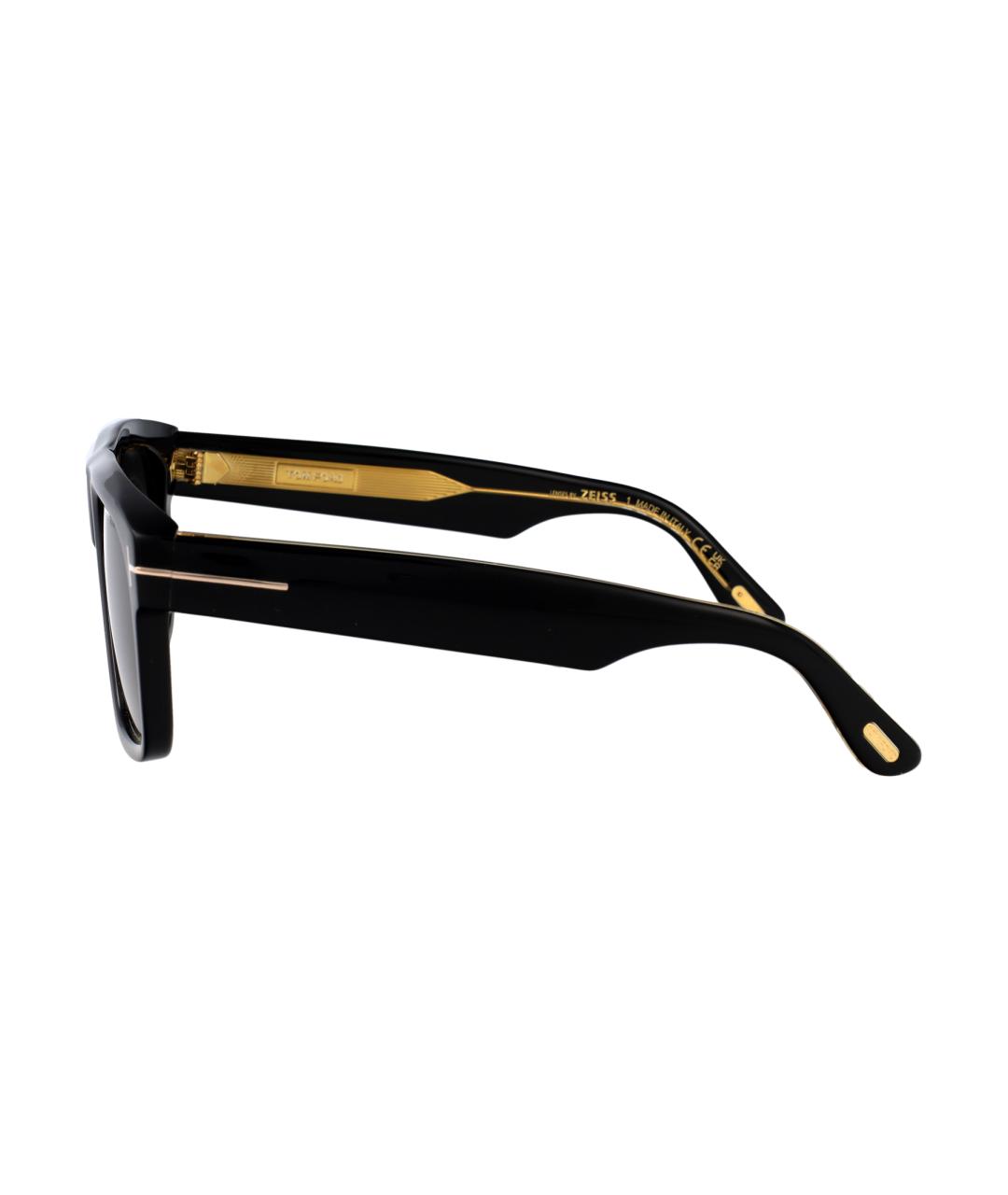 TOM FORD Черные пластиковые солнцезащитные очки, фото 3