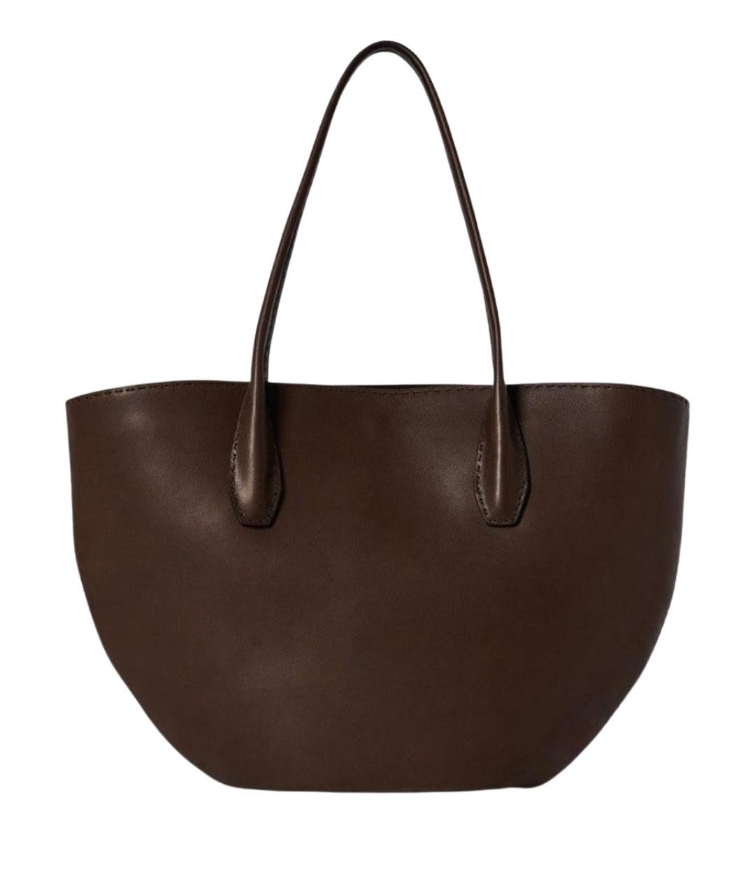 THE ROW Коричневая кожаная сумка тоут, фото 1