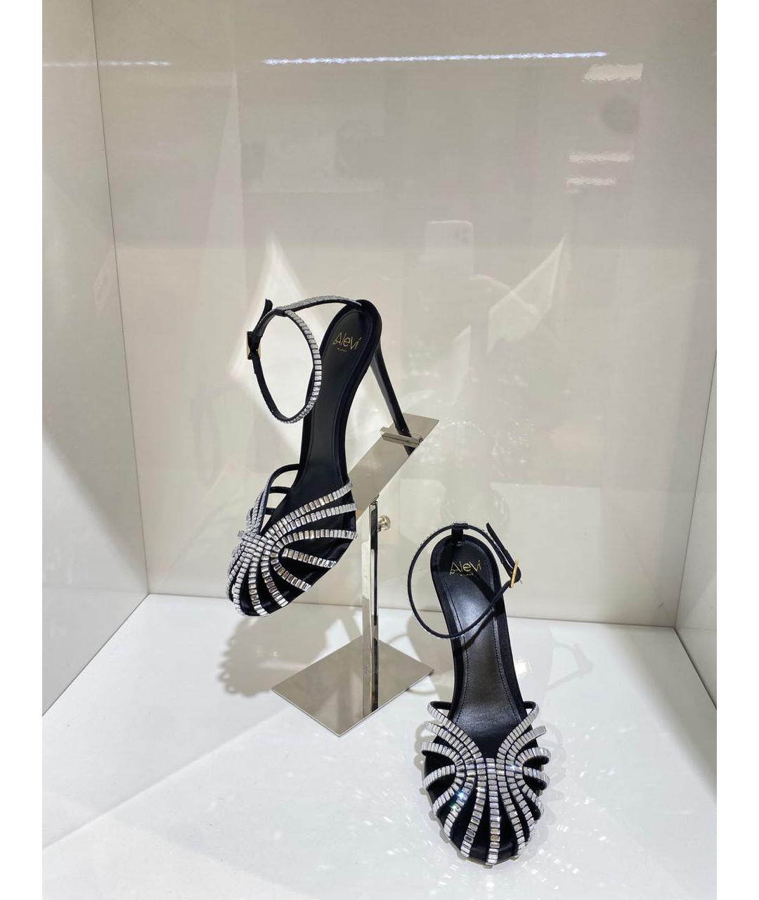 ALEVI Черные босоножки, фото 4