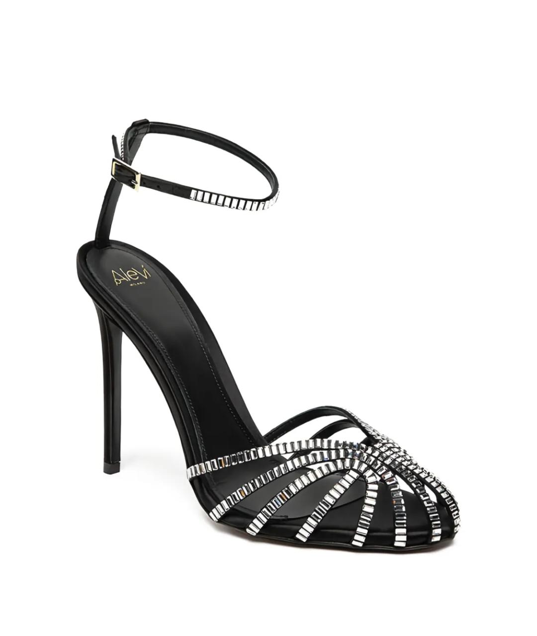 ALEVI Черные босоножки, фото 5