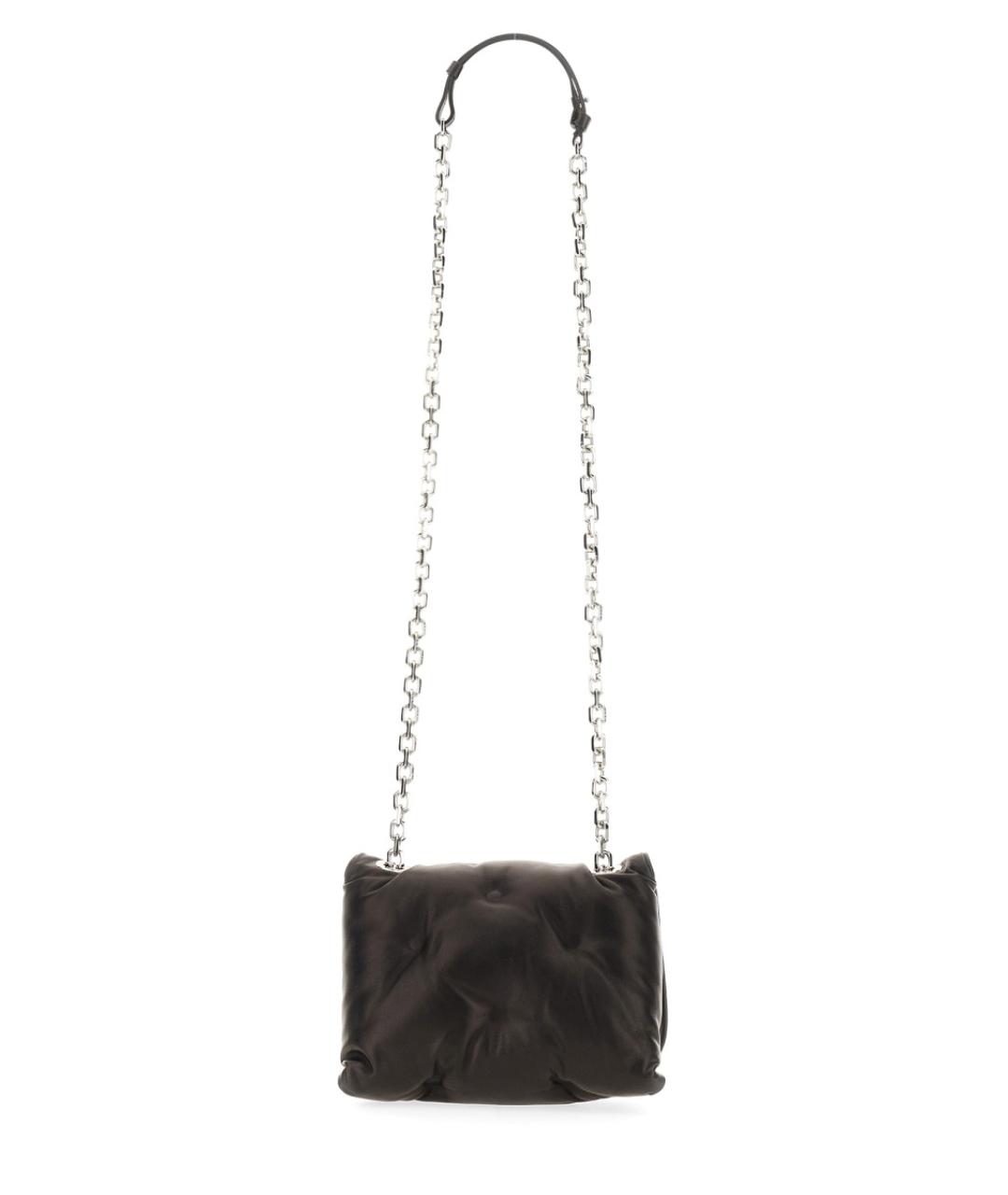 MAISON MARGIELA Черная кожаная сумка через плечо, фото 2