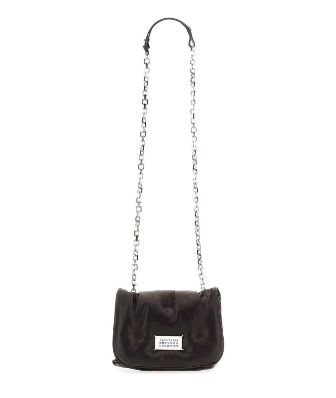 MAISON MARGIELA Черная кожаная сумка через плечо, фото 1