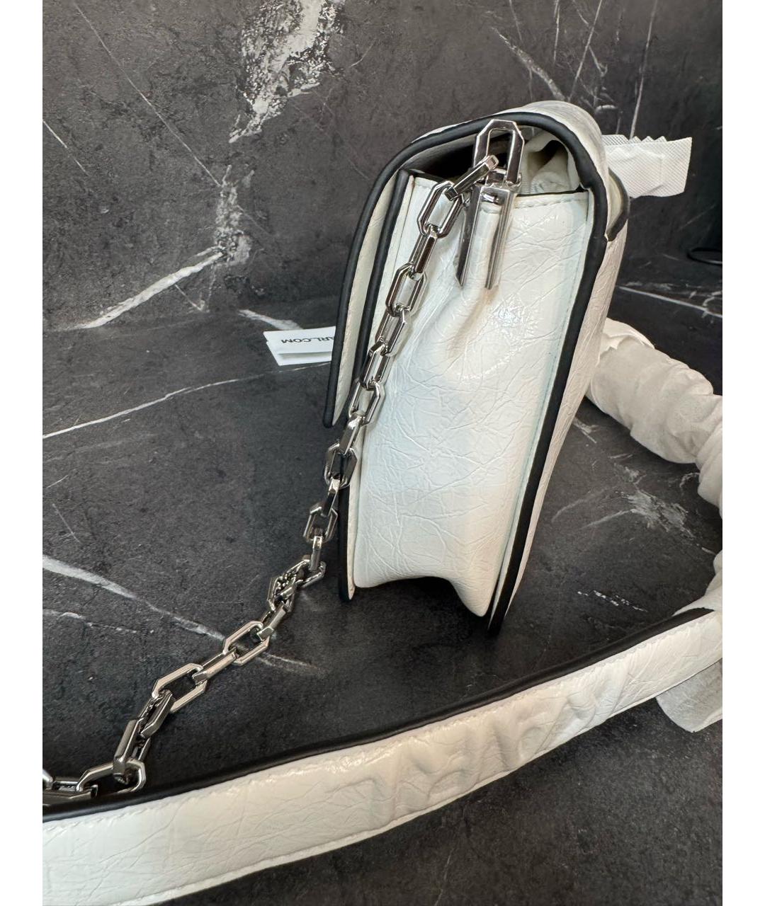 KARL LAGERFELD Белая сумка через плечо из искусственной кожи, фото 2