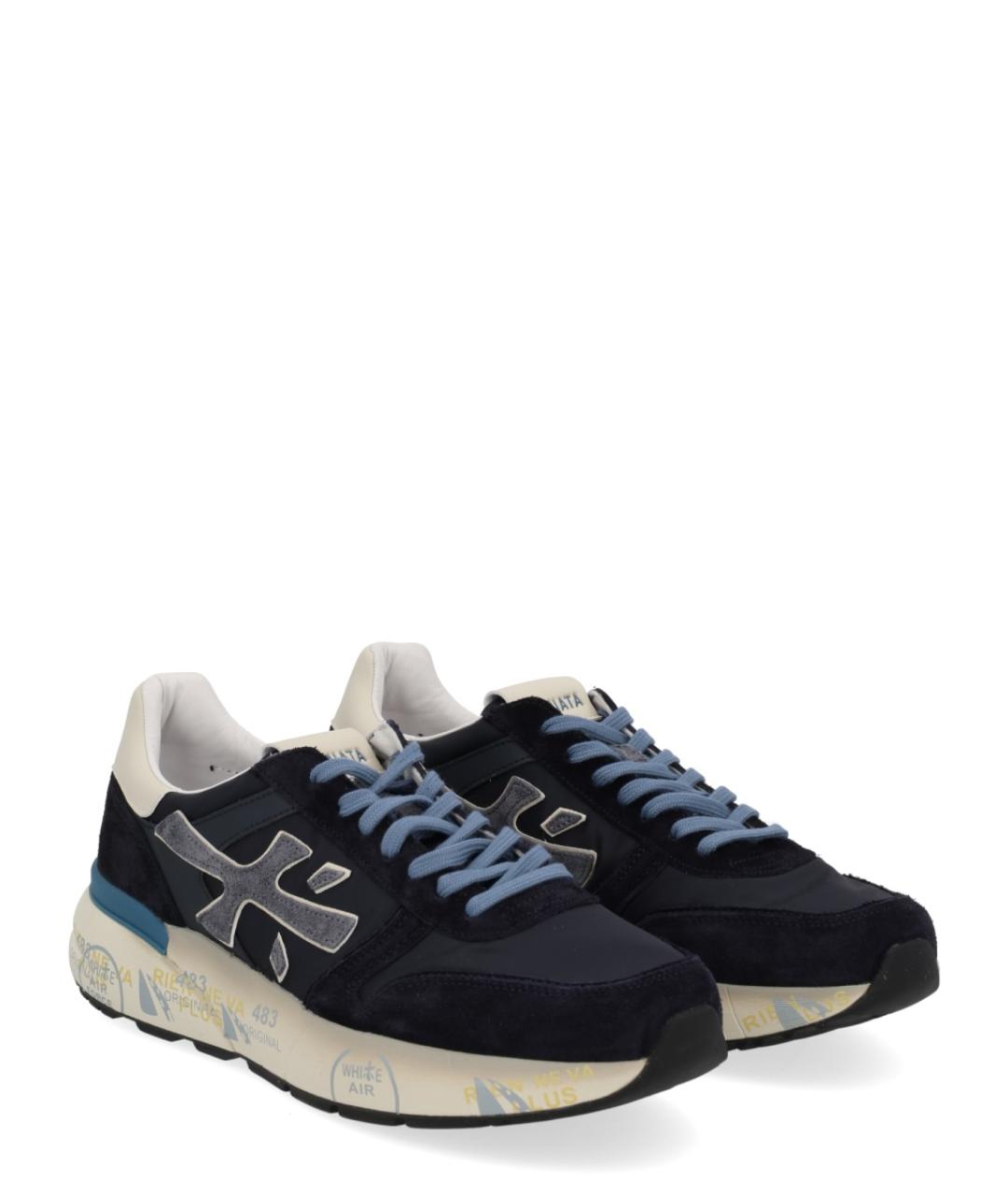 PREMIATA Синие низкие кроссовки / кеды, фото 2