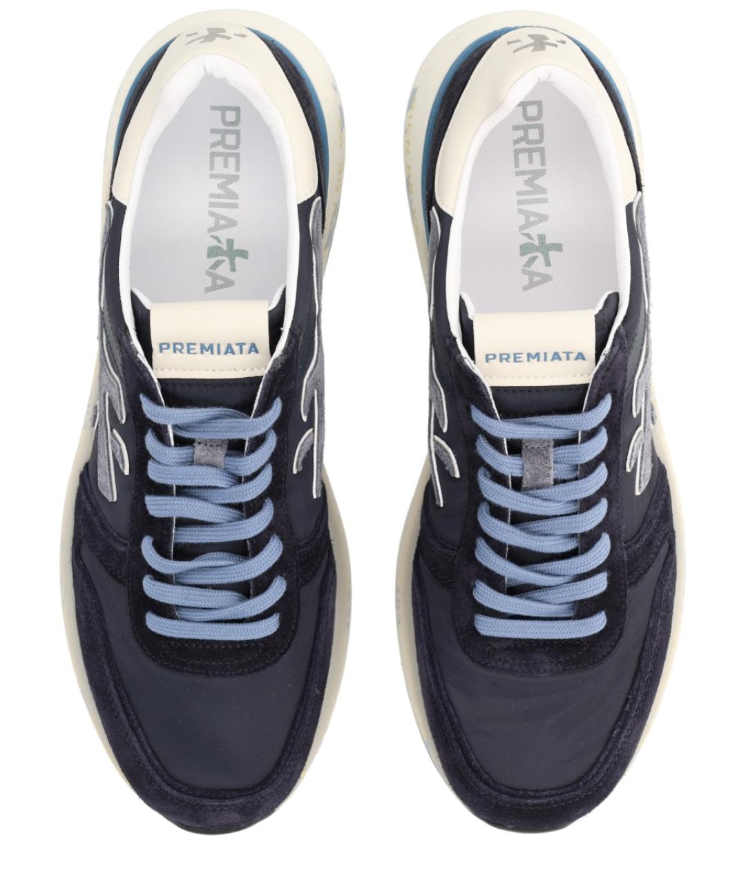 PREMIATA Синие низкие кроссовки / кеды, фото 5