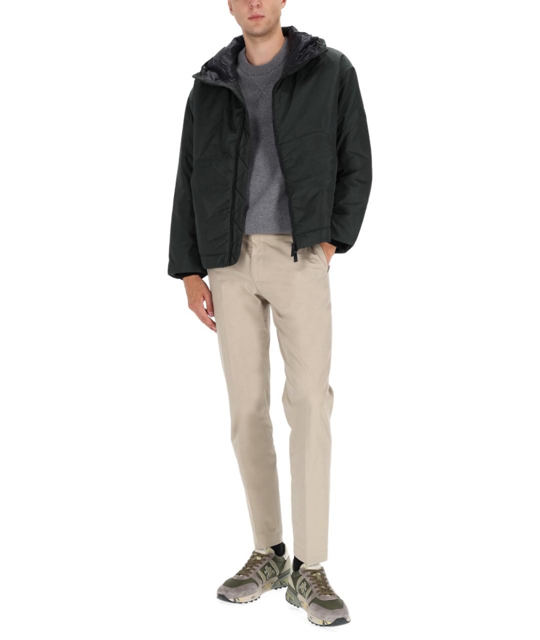 PREMIATA Зеленая полиамидовая куртка, фото 2