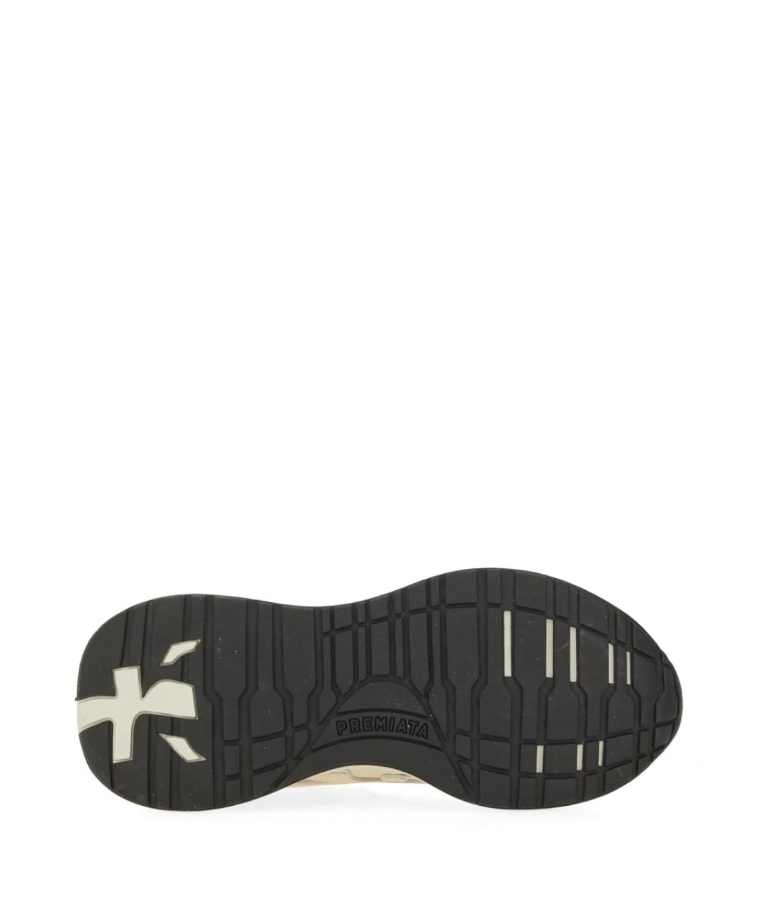 PREMIATA Бежевые кожаные кроссовки, фото 5