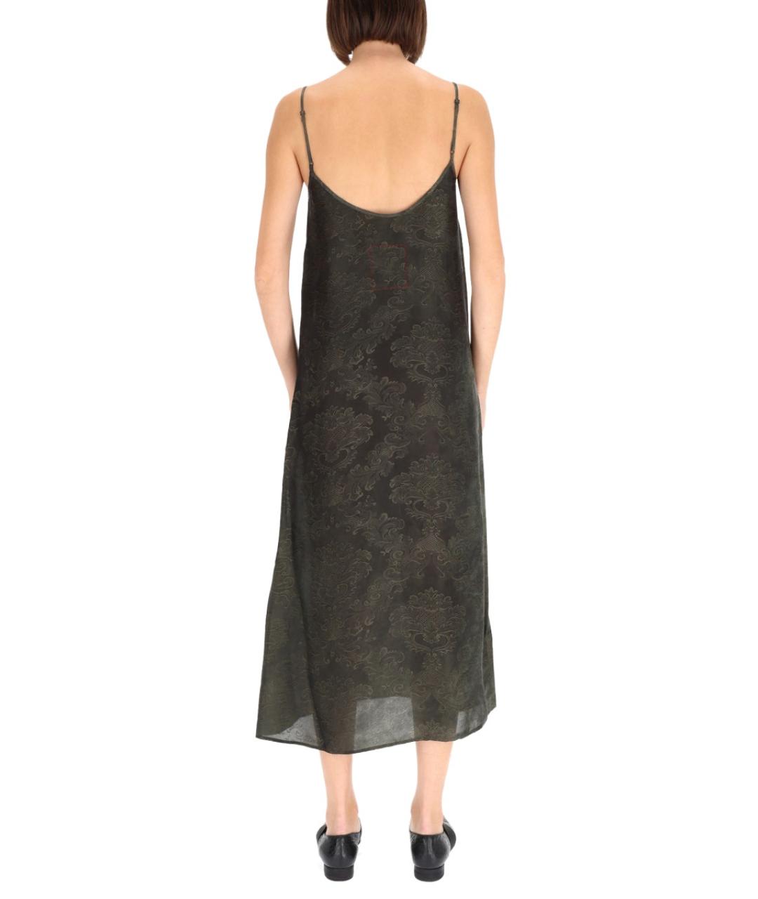 UMA WANG Зеленые вискозное повседневное платье, фото 3