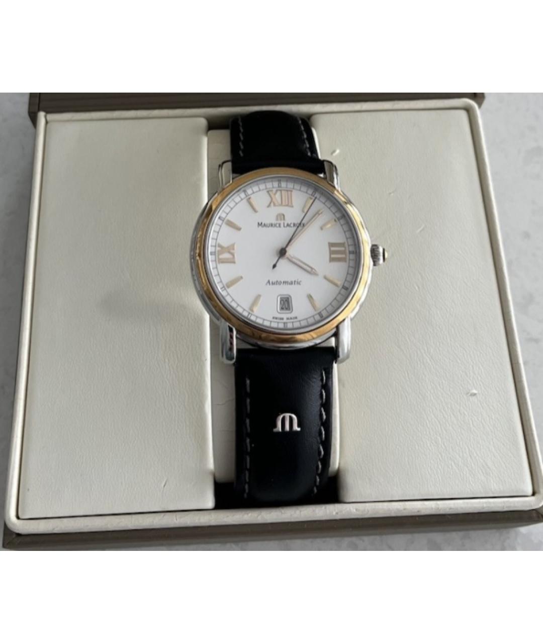 MAURICE LACROIX Коричневые часы из золота и стали, фото 4