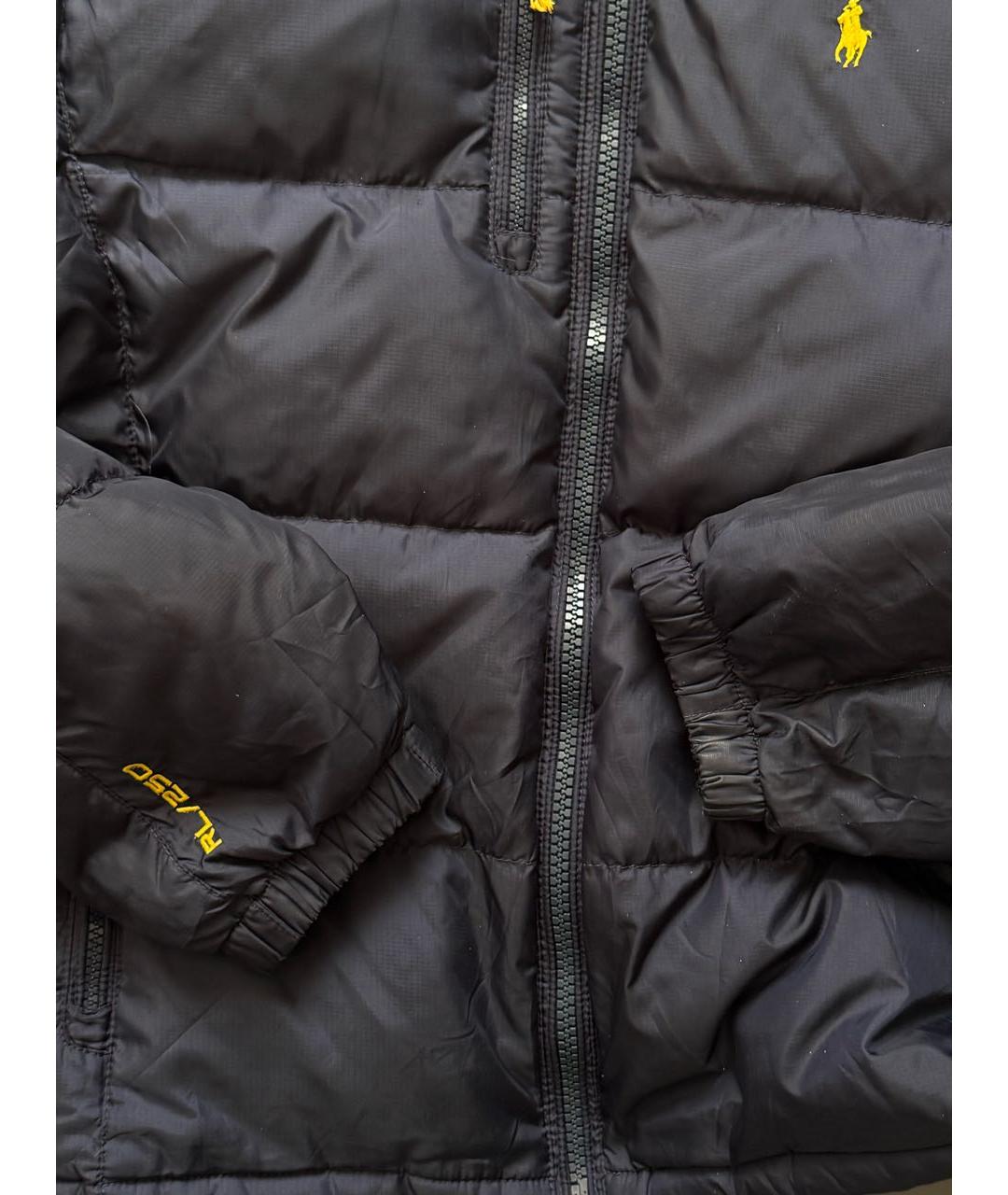 POLO RALPH LAUREN Темно-синий полиэстеровый пуховик, фото 6