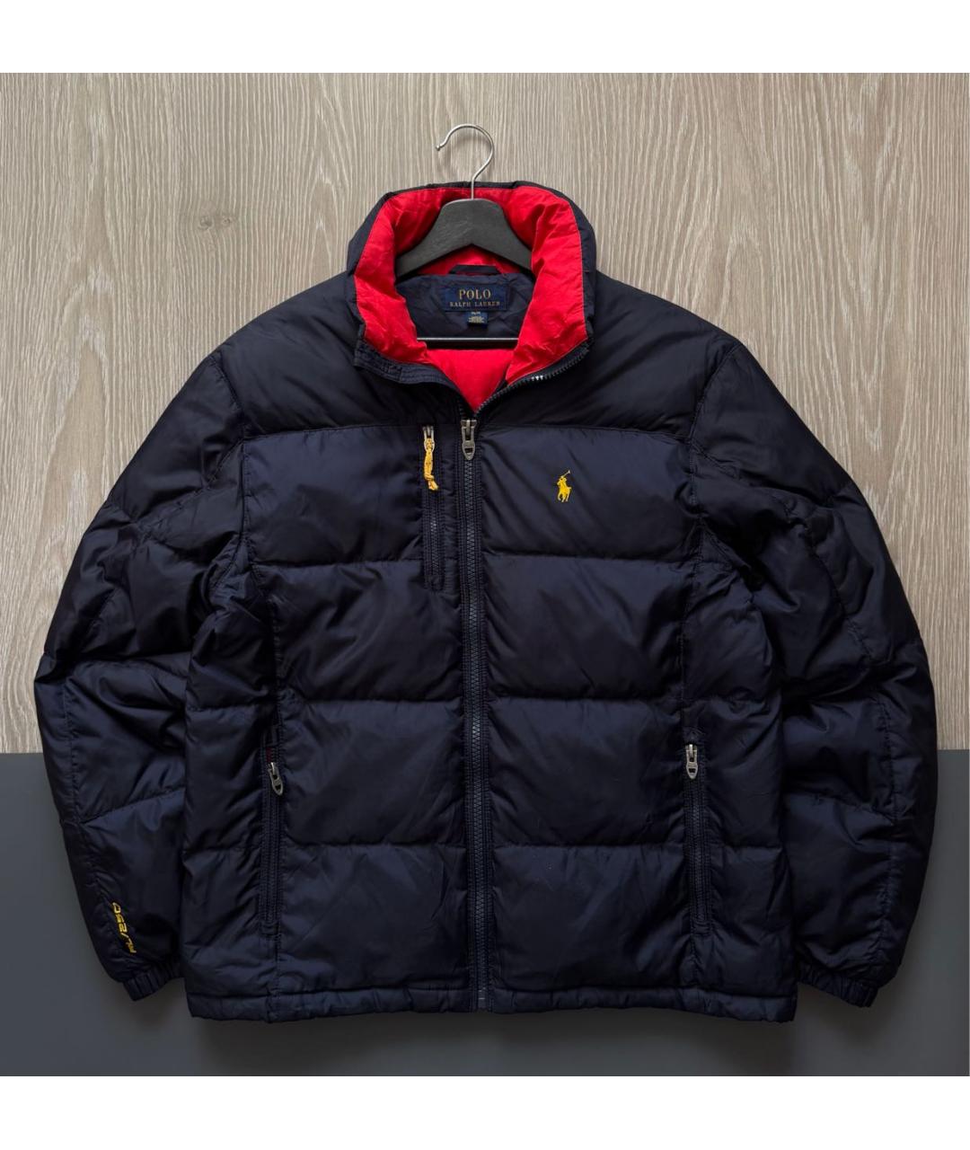 POLO RALPH LAUREN Темно-синий полиэстеровый пуховик, фото 7