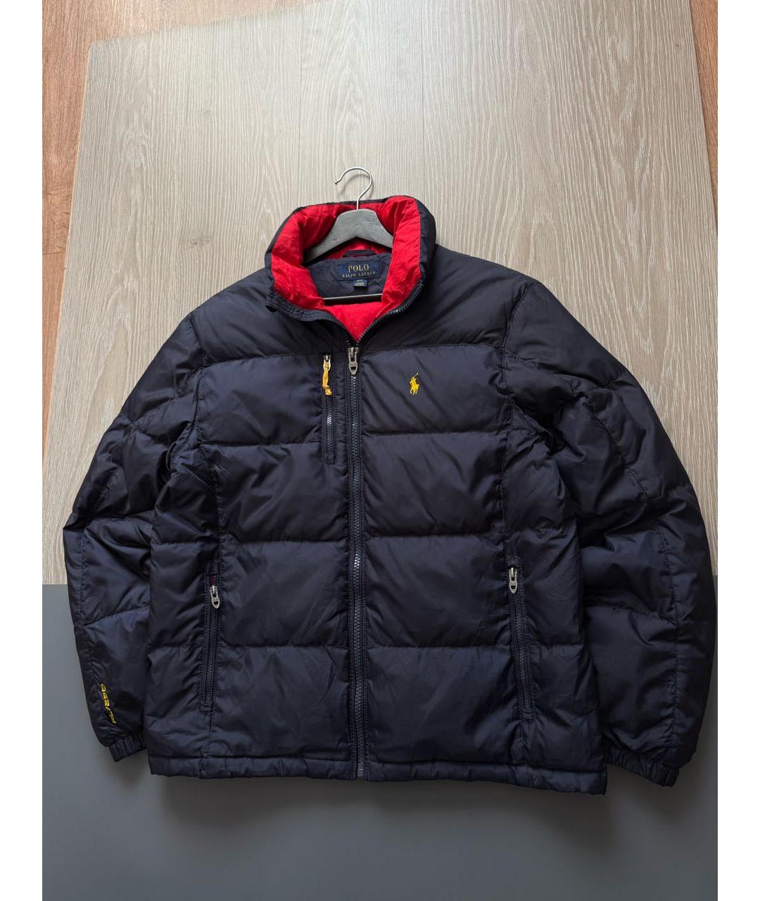 POLO RALPH LAUREN Темно-синий полиэстеровый пуховик, фото 2