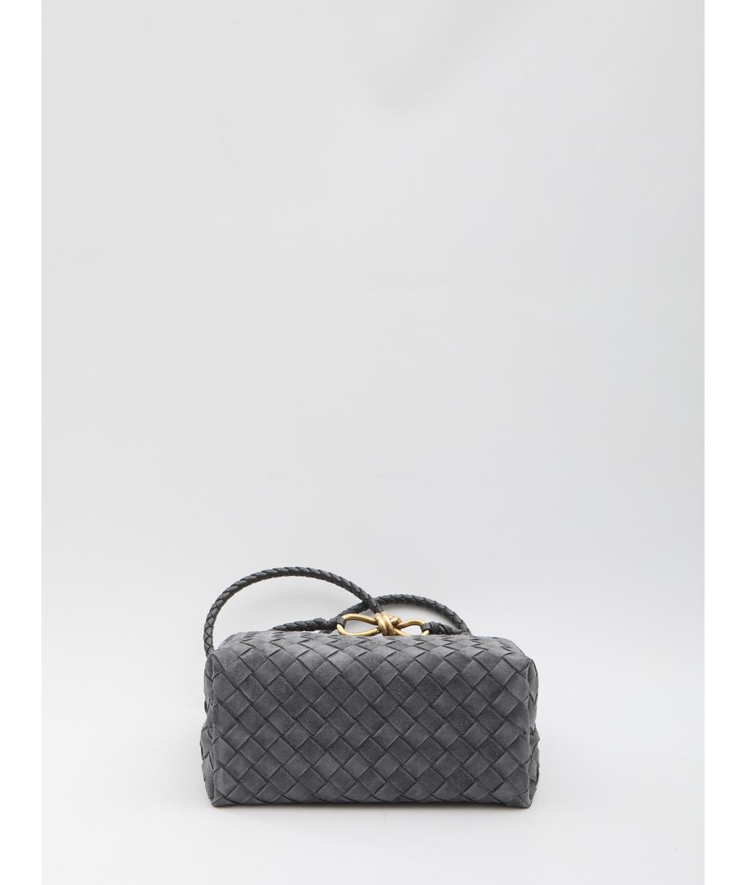 BOTTEGA VENETA Серая замшевая сумка тоут, фото 3