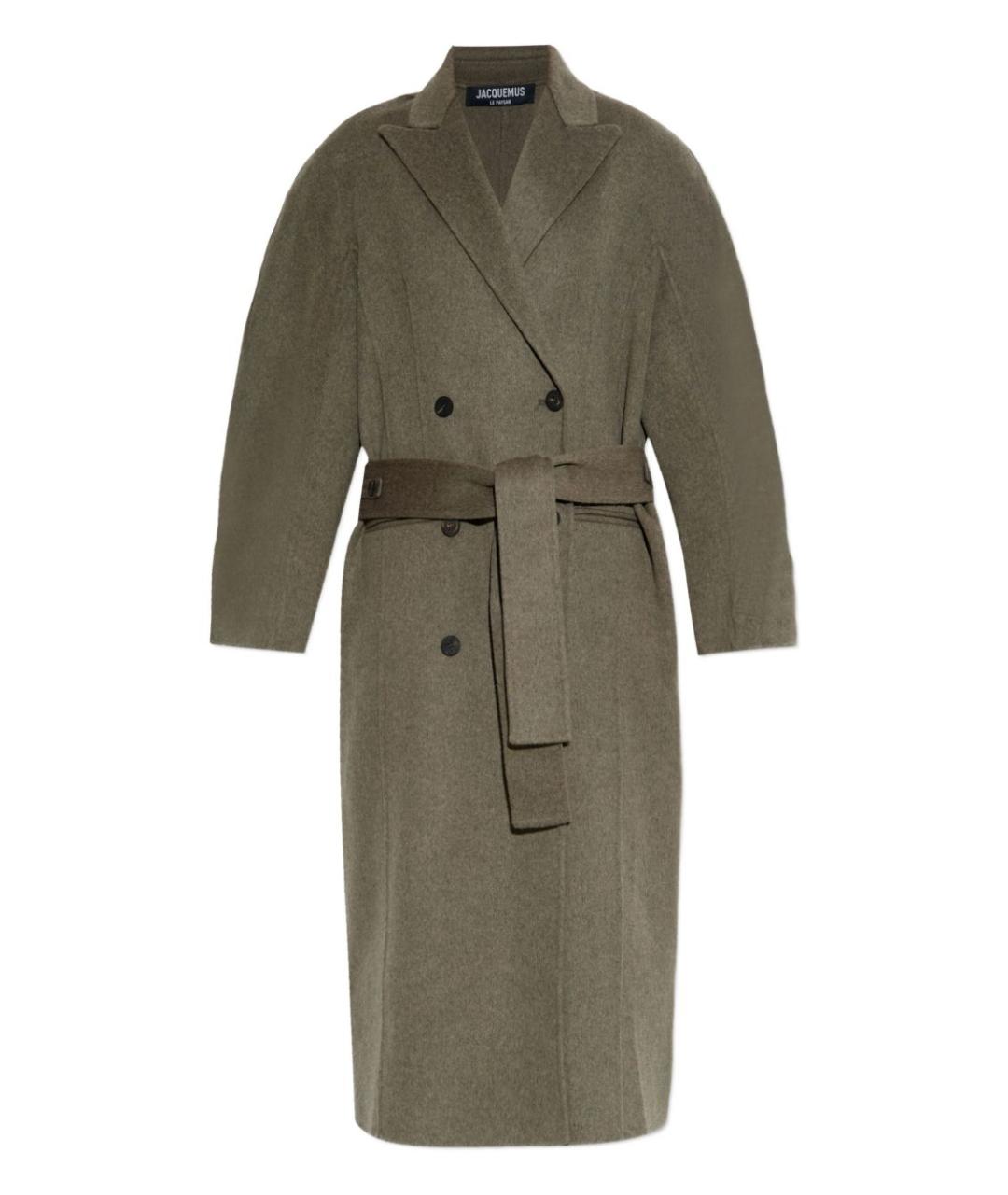 JACQUEMUS Бежевое шерстяное пальто, фото 1