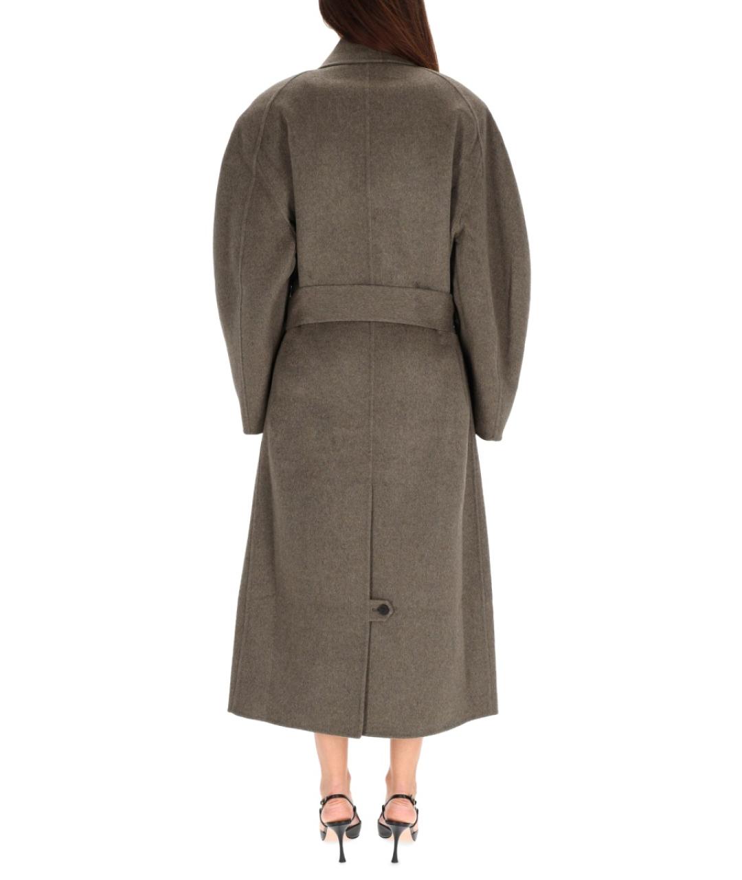 JACQUEMUS Бежевое шерстяное пальто, фото 4