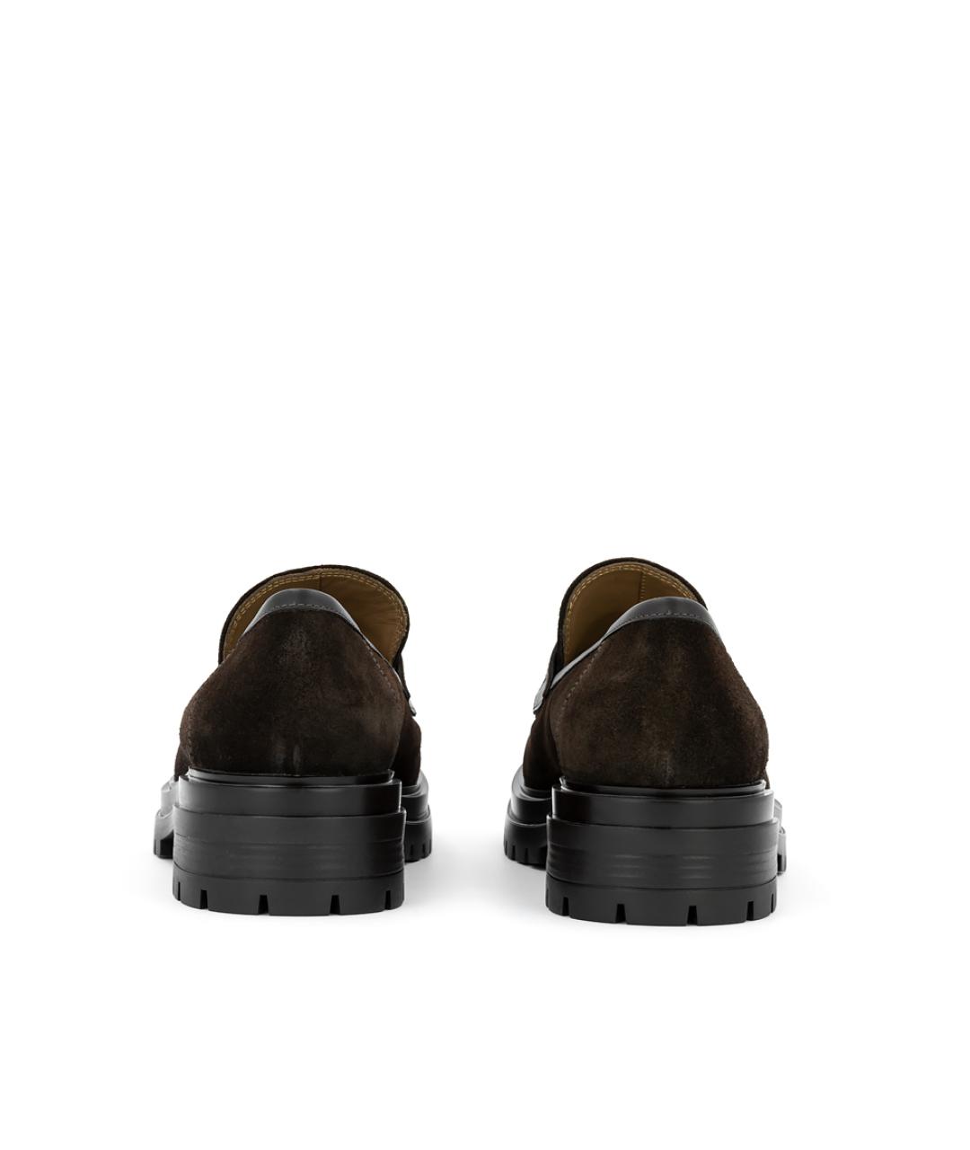 GIANVITO ROSSI Коричневые замшевые лоферы, фото 3