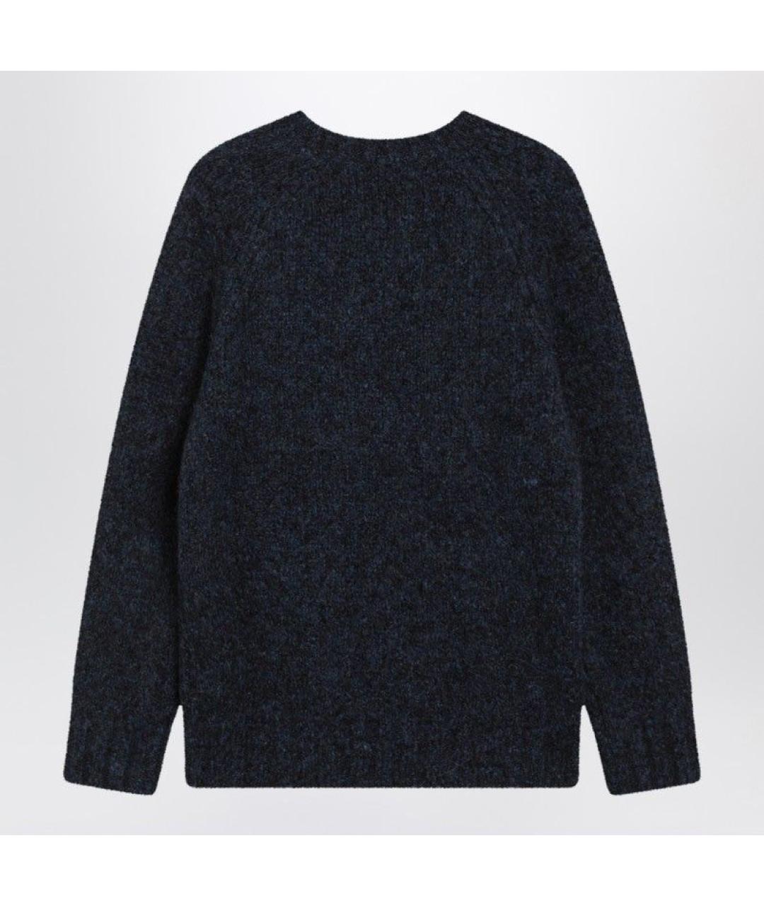 BRUNELLO CUCINELLI Темно-синий шерстяной джемпер / свитер, фото 2