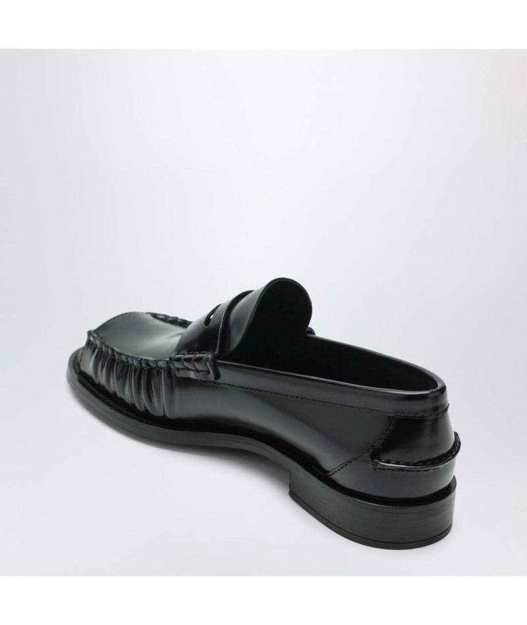 PRADA Черные кожаные лоферы, фото 3