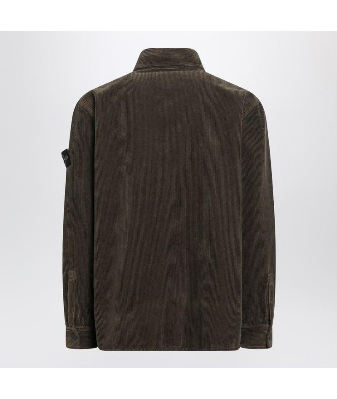 STONE ISLAND Зеленая кэжуал рубашка, фото 2