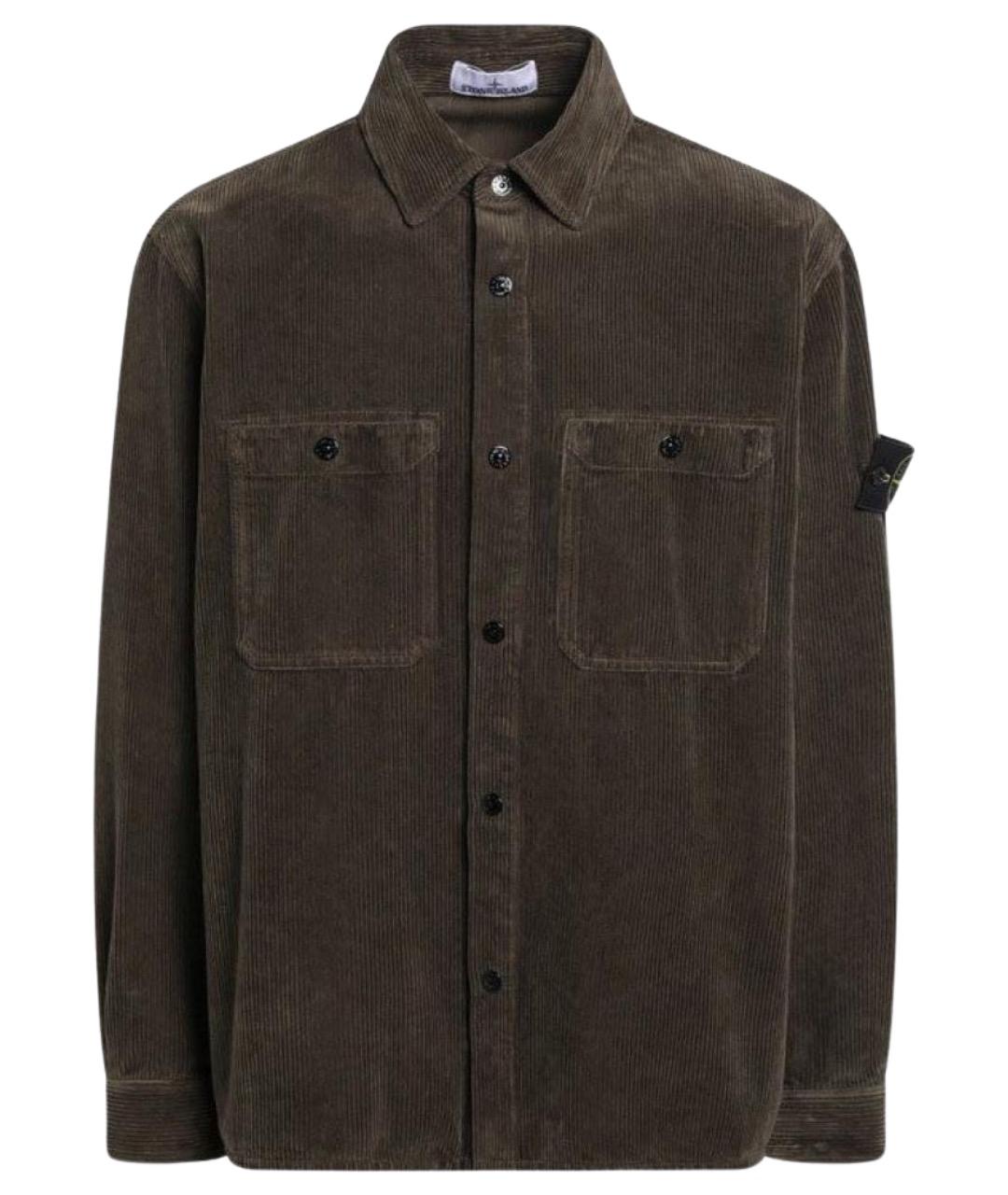 STONE ISLAND Зеленая кэжуал рубашка, фото 1