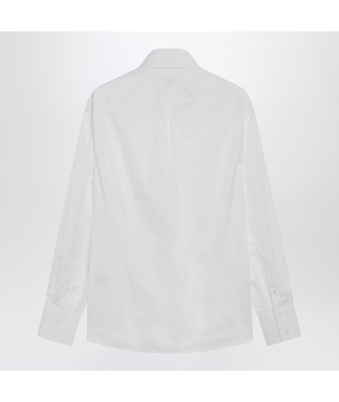 BRUNELLO CUCINELLI Белая хлопковая кэжуал рубашка, фото 2