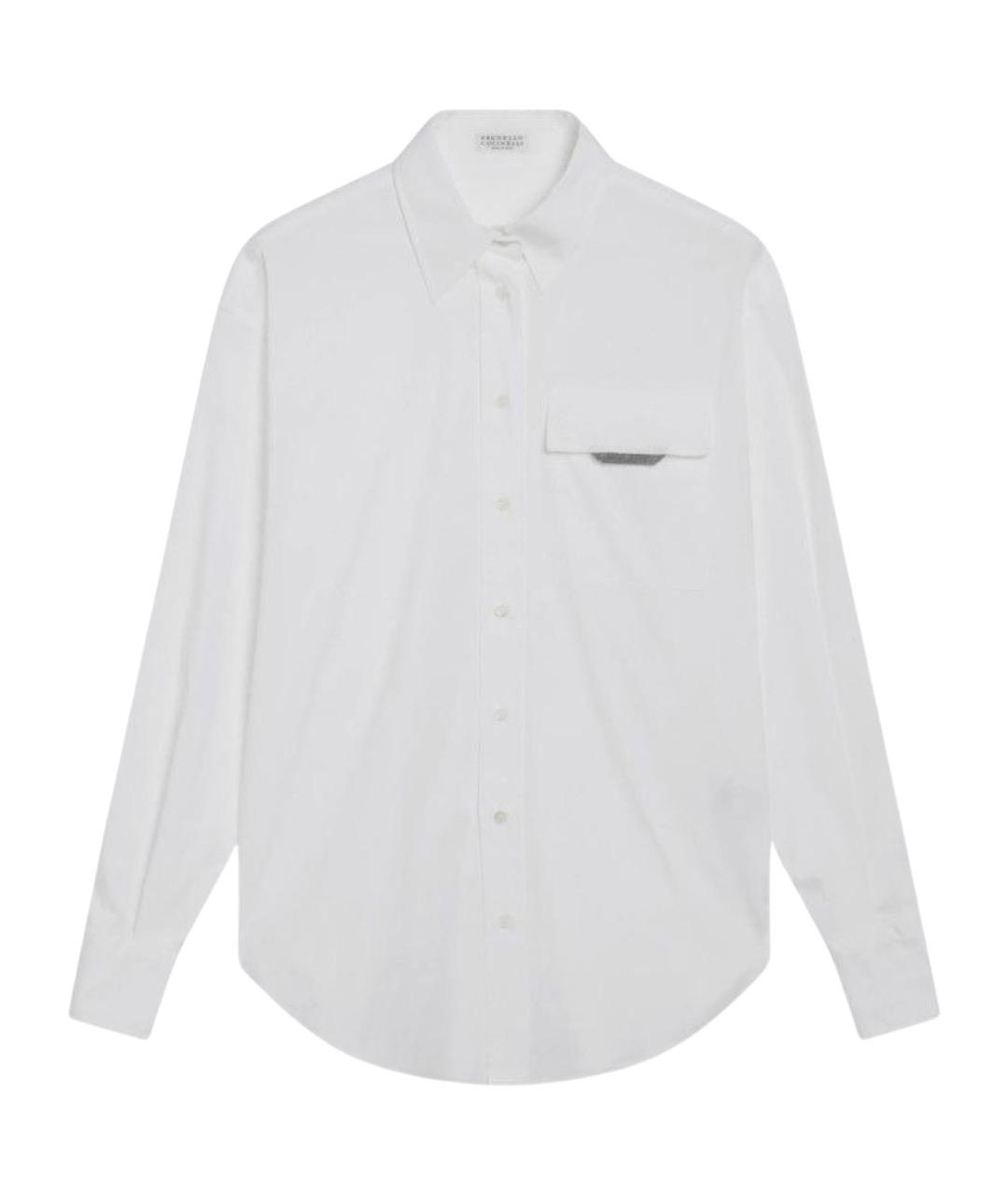 BRUNELLO CUCINELLI Белая хлопковая рубашка, фото 1