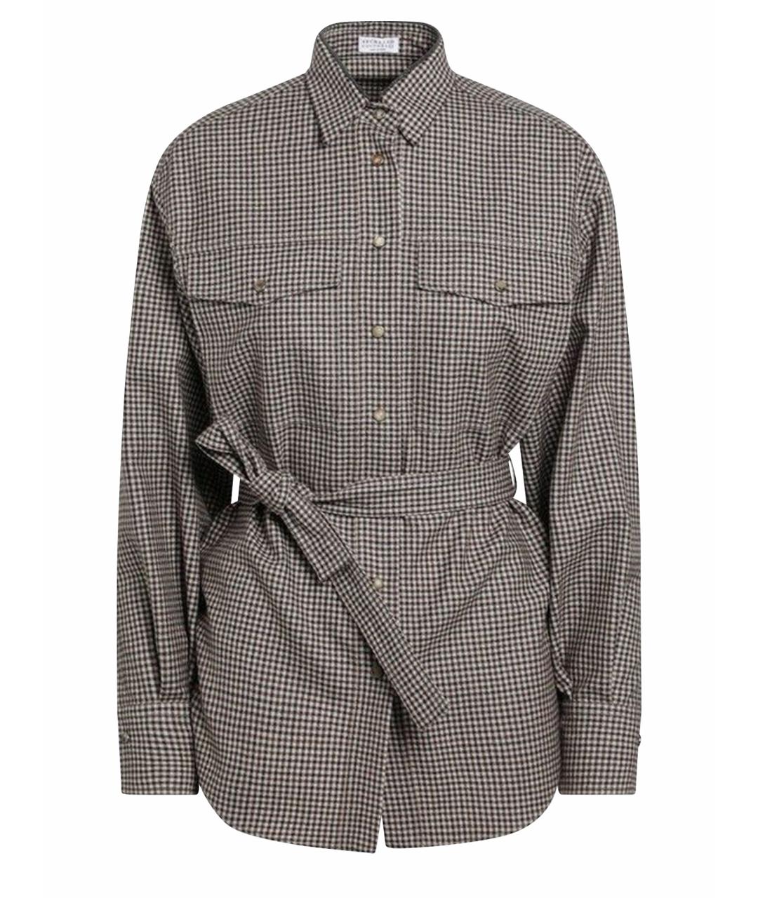 BRUNELLO CUCINELLI Бежевая шерстяная рубашка, фото 1