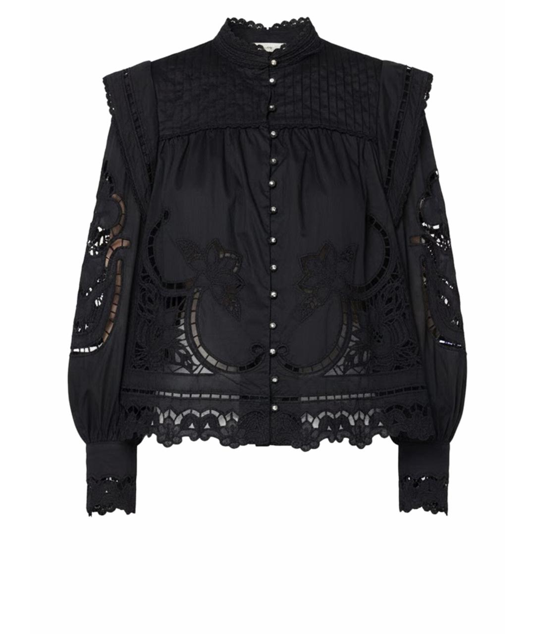 FARM RIO Черная хлопковая блузы, фото 1