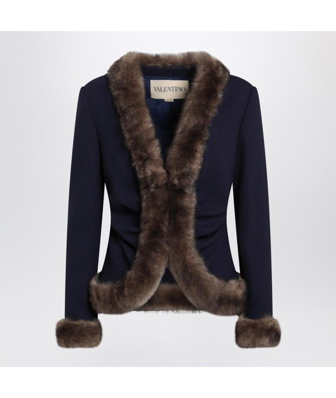 VALENTINO Синяя шерстяная куртка, фото 3