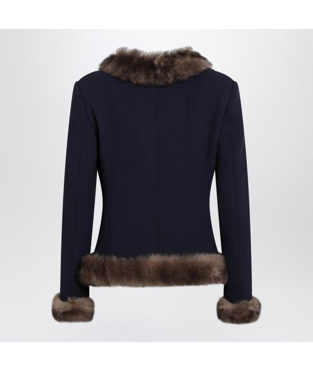 VALENTINO Синяя шерстяная куртка, фото 2