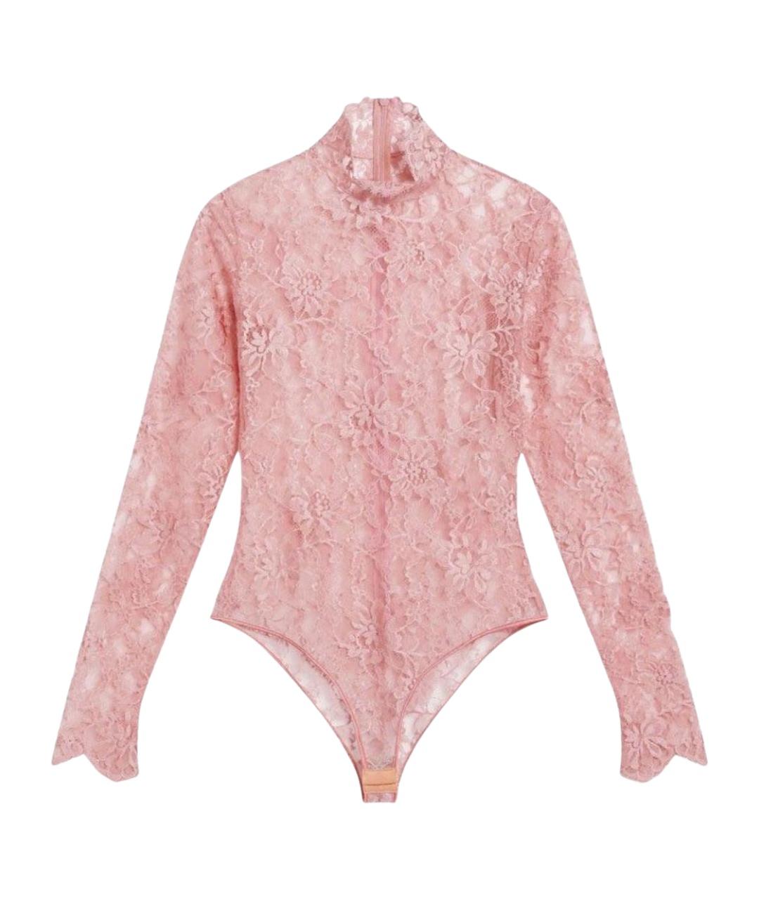VALENTINO Розовое полиамидовое боди, фото 1