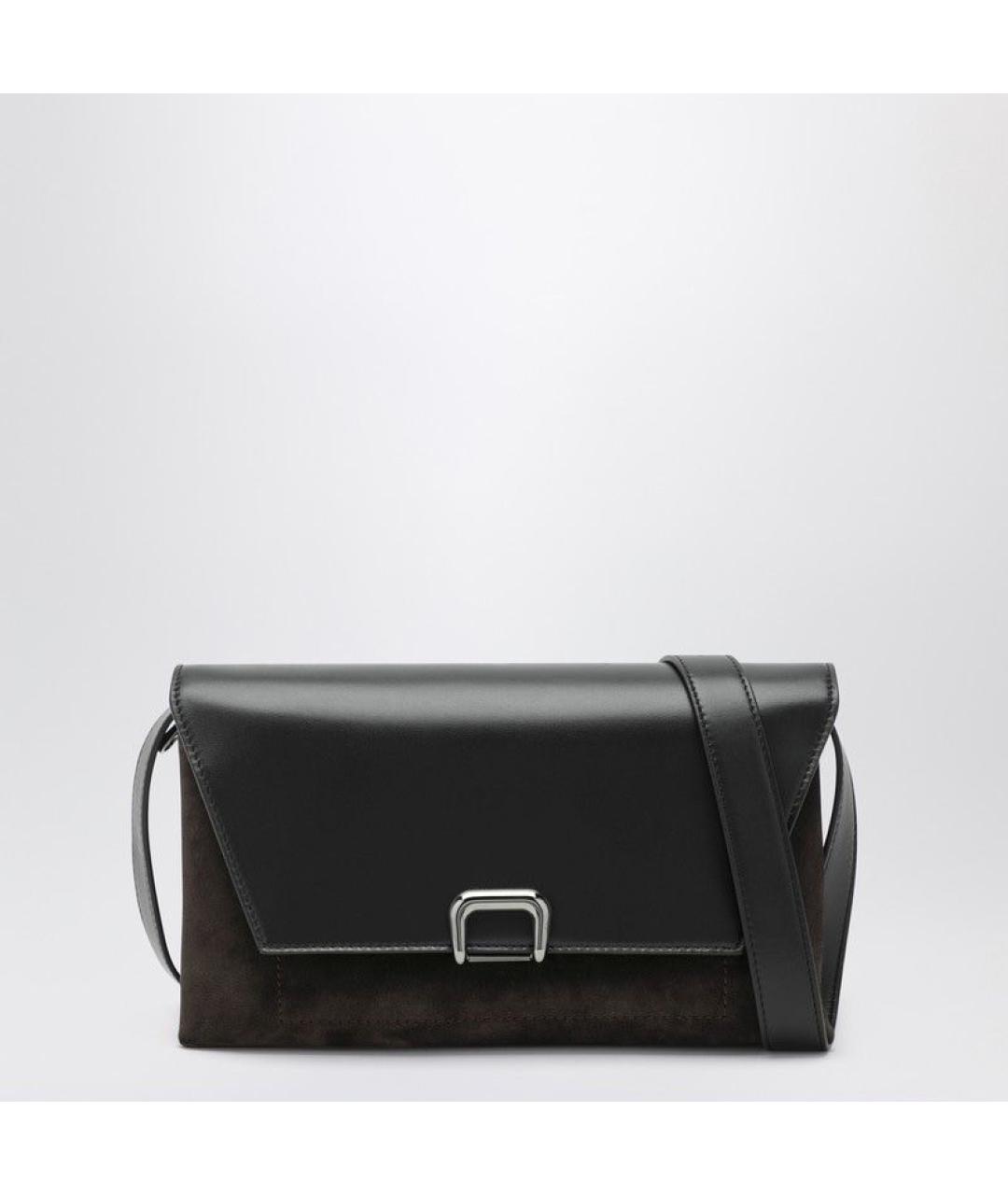 BRUNELLO CUCINELLI Коричневая кожаная сумка через плечо, фото 3