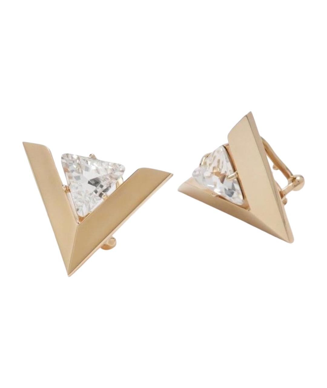 VALENTINO Золотые металлические серьги, фото 2